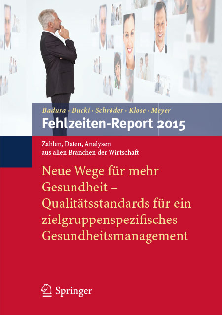 Cover der WIdO-Publikation Fehlzeiten-Report 2015